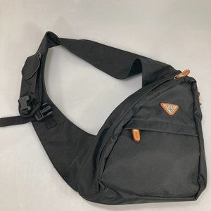 Jump Swordfish Black Sling Shoulder Bag